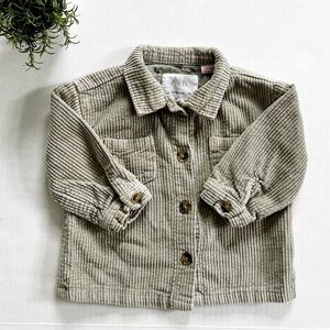 Zara Baby Girls Corduroy Button Front Jacket